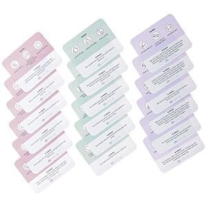 Additional Image 2 - a blurry image of several colorful tags