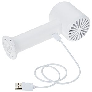 Additional Image 2 - a white hair dryer with a cord