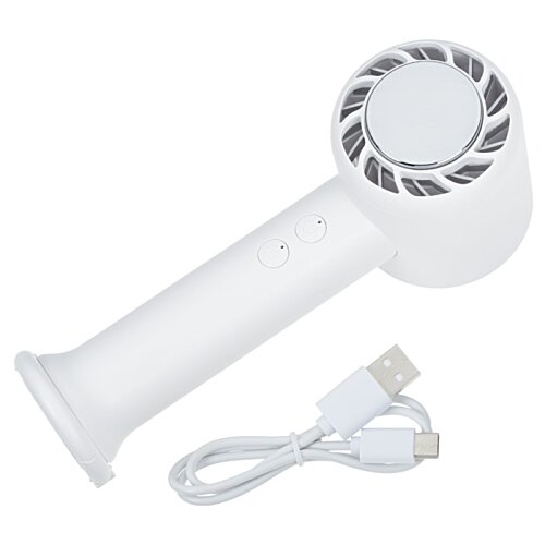 Additional Image 1 - a white hair dryer with a cord