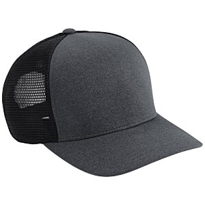Additional Image 1 - a black hat with a mesh back