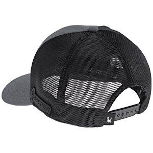 Additional Image 2 - a black hat with a mesh back