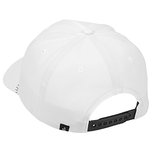 Additional Image 2 - a white hat with a black strap