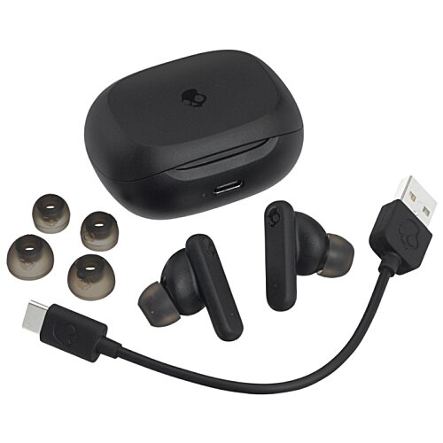 Additional Image 2 - a black earbuds and a black case