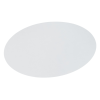 a white circle on a white background