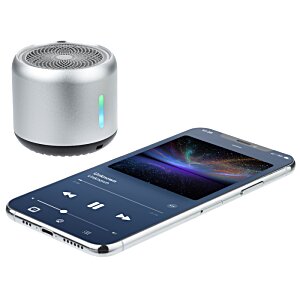 Additional Image 7 - a silver speaker and a bluetooth speaker