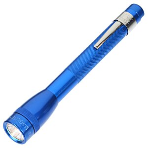 Additional Image 1 - a blue flashlight with a silver band