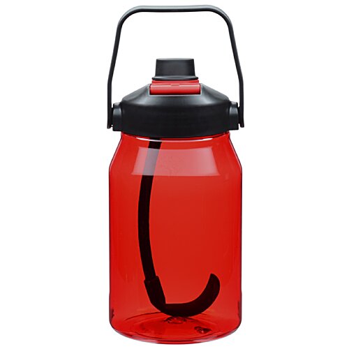 Additional Image 1 - a red water bottle with a black handle