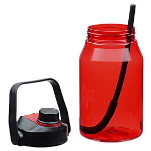 Additional Image 3 - a red jar with a straw and a handle