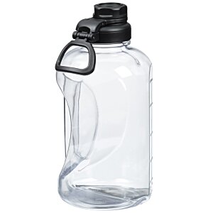 Additional Image 2 - a plastic water bottle with a black lid