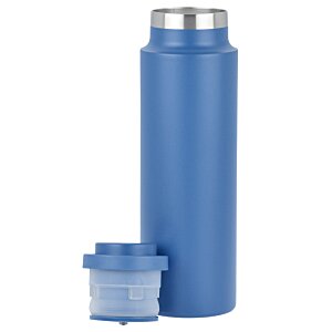 Additional Image 1 - a blue thermos with a lid