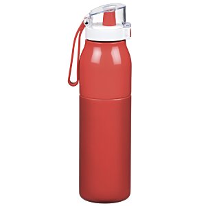 Additional Image 2 - a red water bottle with a white lid