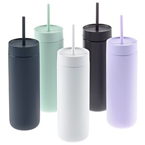 Additional Image 2 - a group of plastic bottles with straws