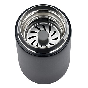 Additional Image 1 - a black cylinder with a round metal object