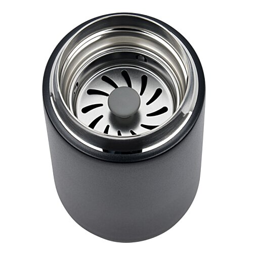 Additional Image 1 - a black cylinder with a round metal object