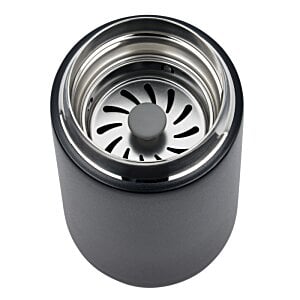 Additional Image 1 - a black cylinder with a round metal object