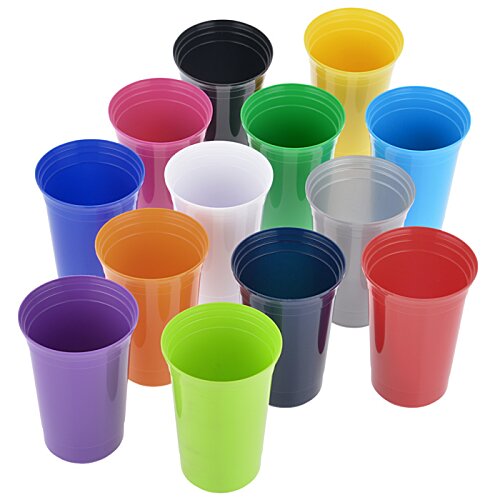Additional Image 1 - a group of colorful plastic cups