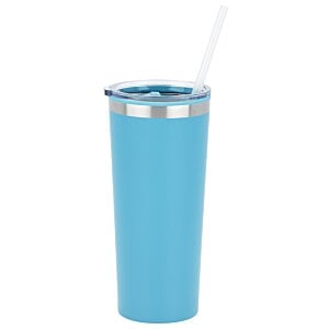 Additional Image 1 - a blue cup with a straw