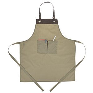 Additional Image 1 - a tan apron with a pocket