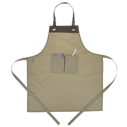 Additional Image 1 - a tan apron with a pocket
