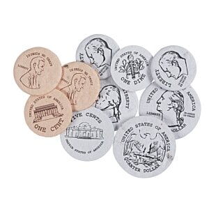 Additional Image 2 - a group of coins on a white background