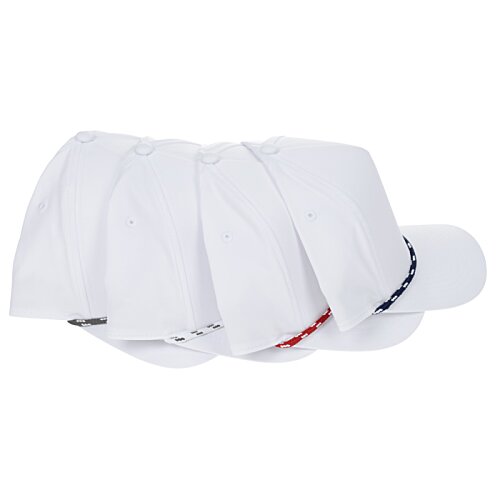 Additional Image 3 - a white towel with a red stripe