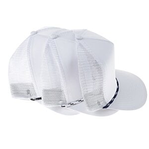 Additional Image 2 - a white mesh with red and blue stripes