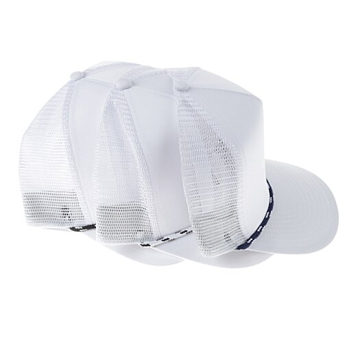 Additional Image 2 - a white mesh with red and blue stripes