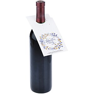 Additional Image 1 - a bottle of wine with a card