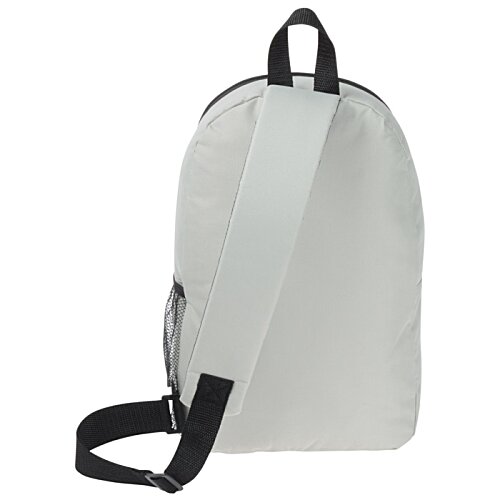 Additional Image 3 - a white backpack with black straps
