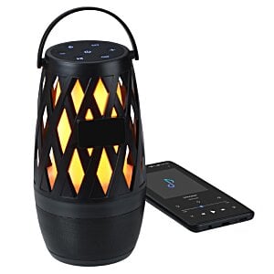 Additional Image 2 - a black lantern with a remote control
