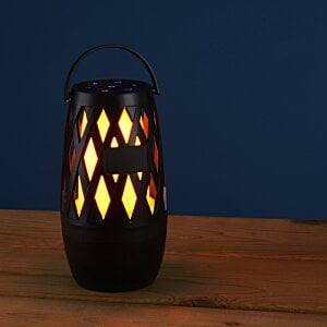 Additional Image 3 - a black lantern with a handle on a wooden surface