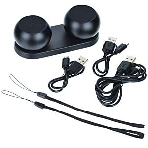 Additional Image 1 - a black object with wires and a couple of balls