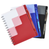 View Image 5 of 5 of Riser Pocket Spiral Notebook with Pen