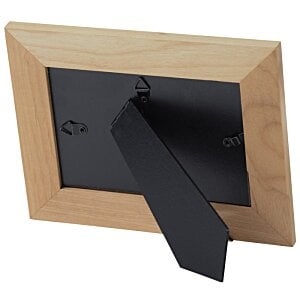 Additional Image 1 - a wooden frame with a black ribbon