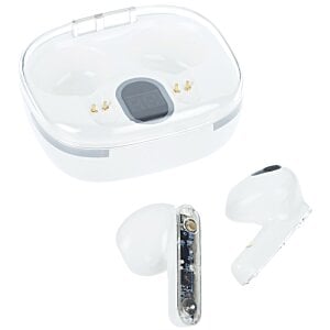 Additional Image 2 - a white earbuds with a case