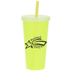 View Image 2 of 5 of Rave Mood Tumbler with Lid and Straw - 26 oz.