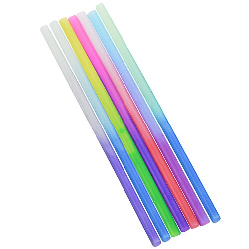 Additional Image 3 - a blurry image of a group of colorful straws