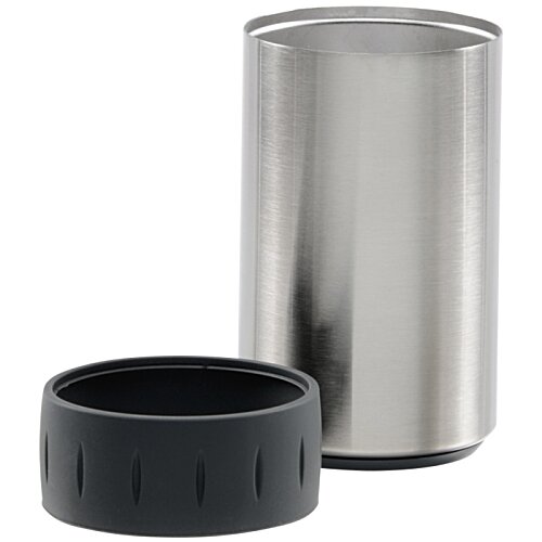 Additional Image 3 - a silver cylinder with a black lid