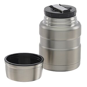 Additional Image 3 - a silver container with a black lid