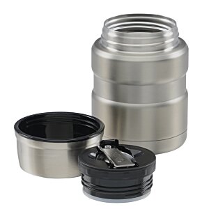 Additional Image 1 - a silver container with a black lid