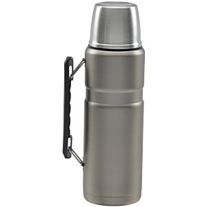 Additional Image 1 - a silver thermos with a handle