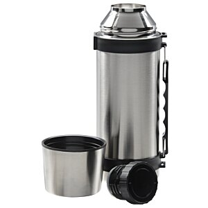 Additional Image 4 - a silver and black thermos