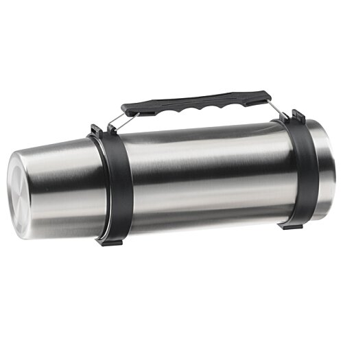 Additional Image 7 - a silver and black thermos