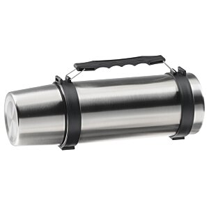 Additional Image 7 - a silver and black thermos