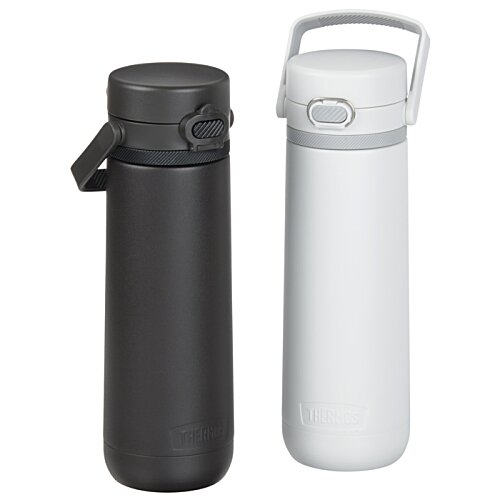 Additional Image 5 - a black and white water bottle