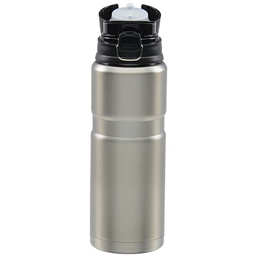 Additional Image 1 - a silver and black thermos