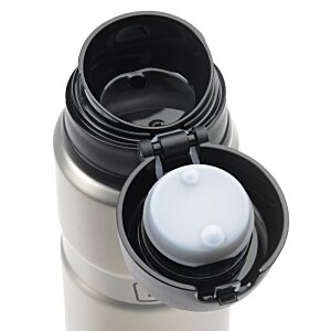 Additional Image 5 - a silver and black thermos