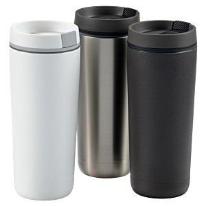 Additional Image 5 - a group of black and white tumblers