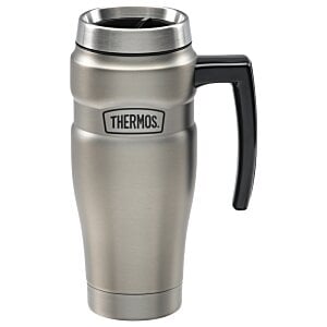 Additional Image 1 - a silver and black coffee mug
