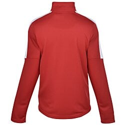 a red shirt with long sleeves